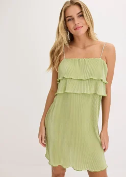 Robe en jersey plissé
