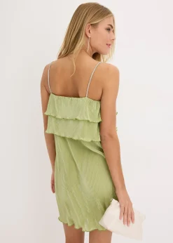 Robe en jersey plissé