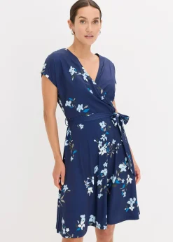 Robe en jersey style portefeuille