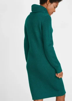 Robe en maille à col châle