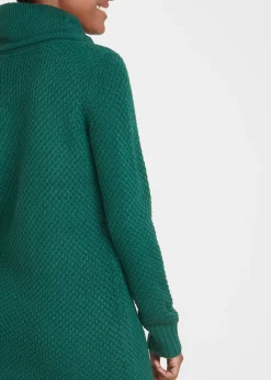Robe en maille à col châle