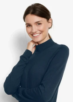 Robe en maille à col montant
