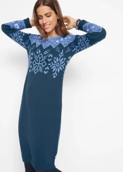 Robe en maille à motif norvégien