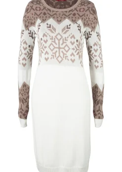 Robe en maille à motif norvégien