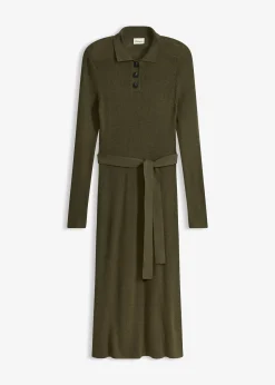 Robe en maille côtelée