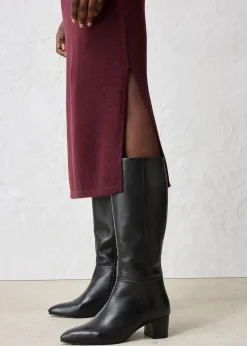 Robe en maille de laine mérinos