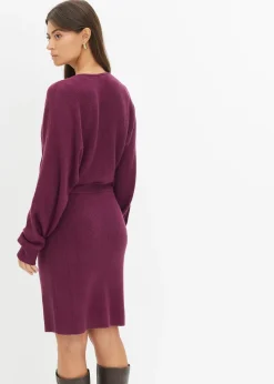 Robe en maille de viscose mélangée