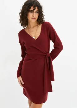 Robe en maille de viscose mélangée