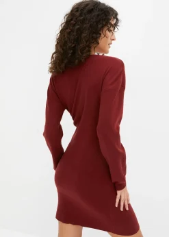 Robe en maille de viscose mélangée