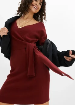 Robe en maille de viscose mélangée
