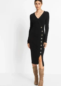 Robe en maille de viscose mélangée