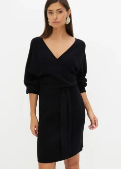 Robe en maille de viscose mélangée