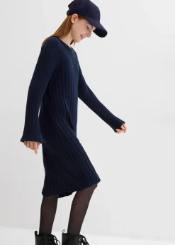 Robe en maille douce, viscose mélangée