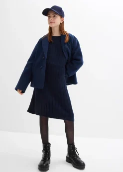 Robe en maille douce, viscose mélangée