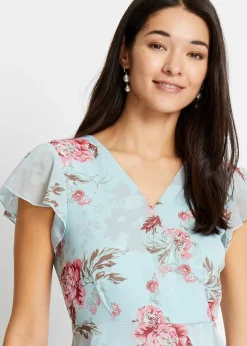Robe en mousseline à volants