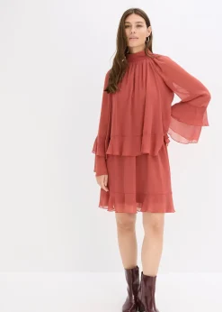 Robe en mousseline à volants