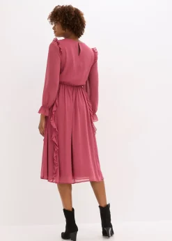 Robe en mousseline à volants