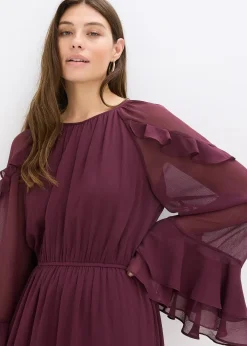 Robe en mousseline à volants
