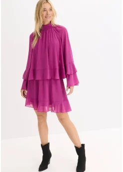 Robe en mousseline à volants
