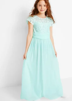 Robe en mousseline avec dentelle