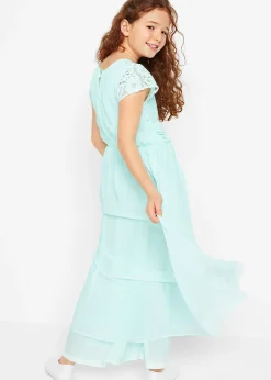 Robe en mousseline avec dentelle