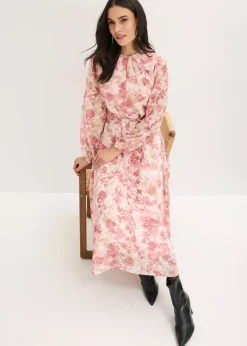Robe en mousseline avec lien à nouer (ens. 2 pces)