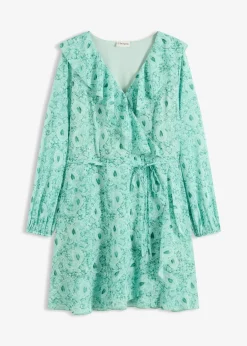 Robe en mousseline, style portefeuille