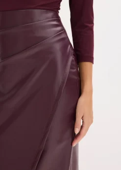 Robe enduite avec haut en jersey