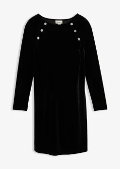 Robe festive de grossesse et d’allaitement en velours doux