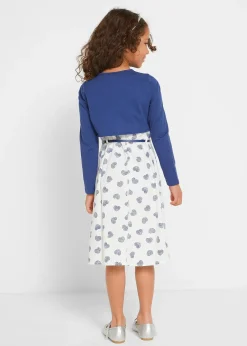 Robe fille, boléro, ceinture (ens. 3 pces)