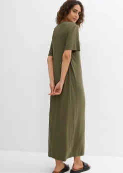 Robe fluide en jersey viscose extensible