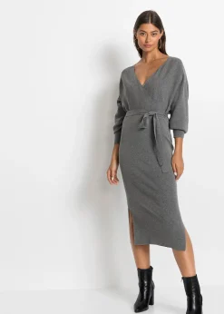 Robe fluide en maille de viscose mélangée