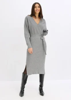 Robe fluide en maille de viscose mélangée
