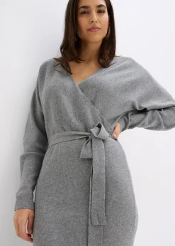 Robe fluide en maille de viscose mélangée