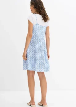 Robe fluide en viscose à fines bretelles