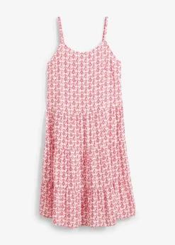 Robe fluide en viscose à fines bretelles