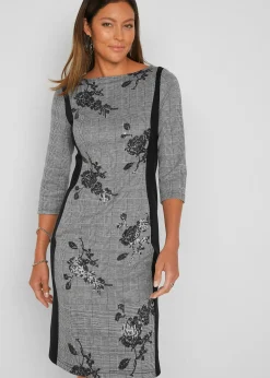 Robe fourreau avec sequins brodés