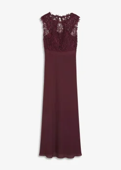 Robe longue avec dentelle