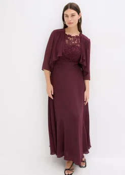 Robe longue avec dentelle