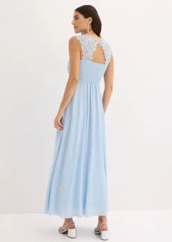 Robe longue avec dentelle