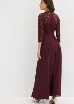 Robe longue avec dentelle