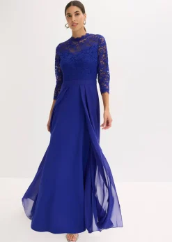 Robe longue avec dentelle