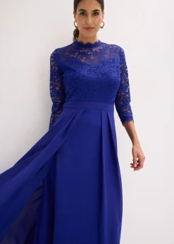 Robe longue avec dentelle
