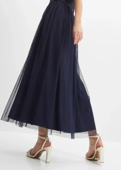 Robe longue avec haut brodé de sequins