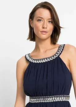 Robe longue avec strass