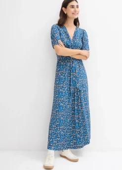 Robe longue de grossesse et d'allaitement en jersey