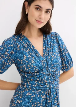 Robe longue de grossesse et d'allaitement en jersey