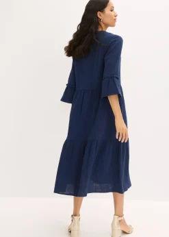 Robe longue en gaze de coton douce