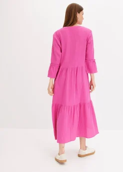 Robe longue en gaze de coton douce