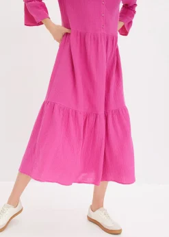 Robe longue en gaze de coton douce